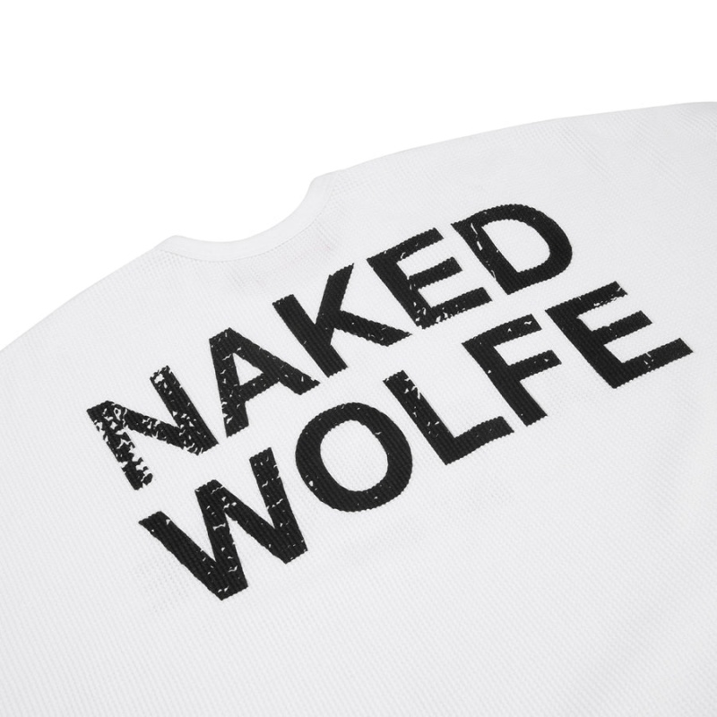 Bluzy Męskie Naked Wolfe Thermal Białe | ARG2931PC