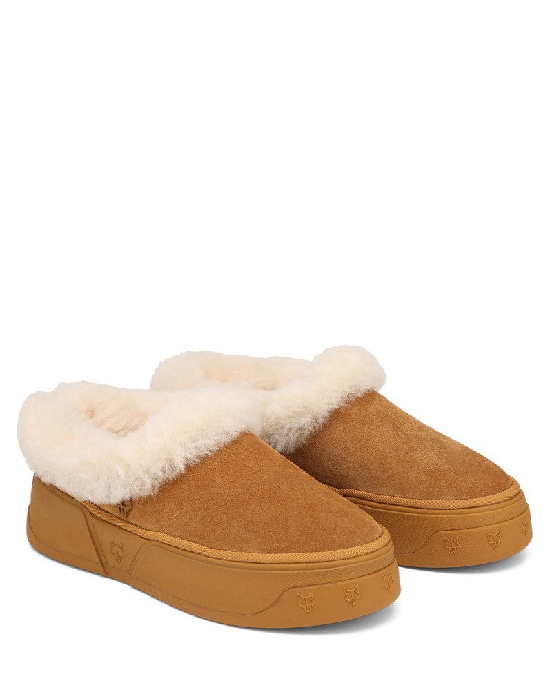 Kozaki Męskie Naked Wolfe K-02 Shearling Brązowe | IFY9782WE