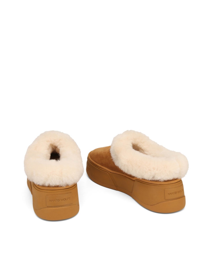 Kozaki Męskie Naked Wolfe K-02 Shearling Brązowe | IFY9782WE