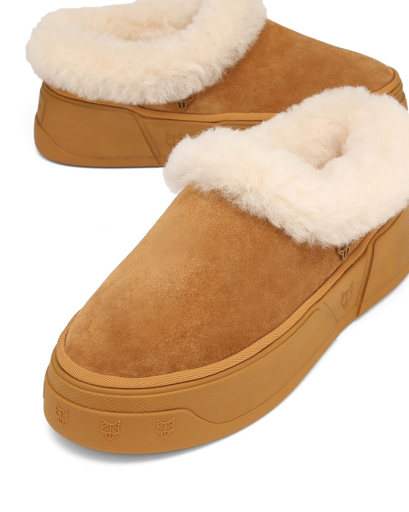 Kozaki Męskie Naked Wolfe K-02 Shearling Brązowe | IFY9782WE