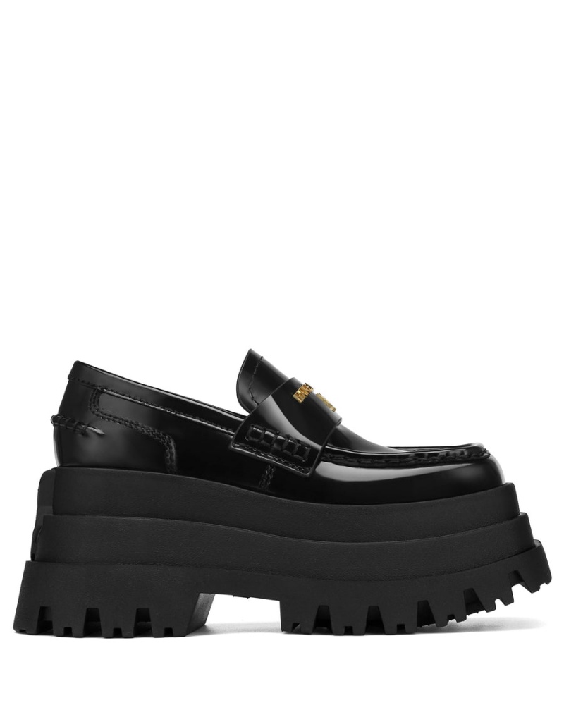 Loafersy Damskie Naked Wolfe Delusion Box Czarne | RDQ8737BX