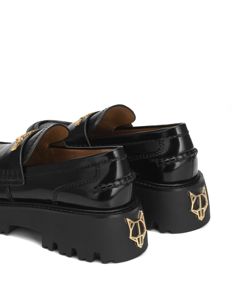 Loafersy Damskie Naked Wolfe Flawed Box Czarne | YLM1469SZ