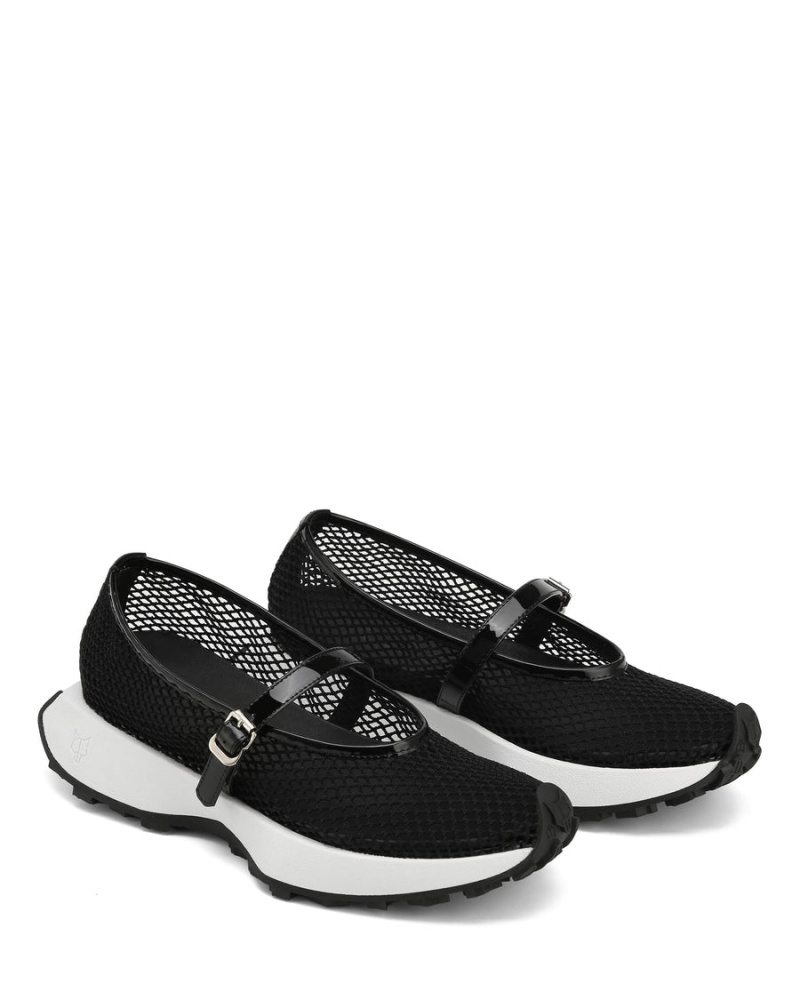 Loafersy Damskie Naked Wolfe Protected Mesh Czarne | DNA9374WF