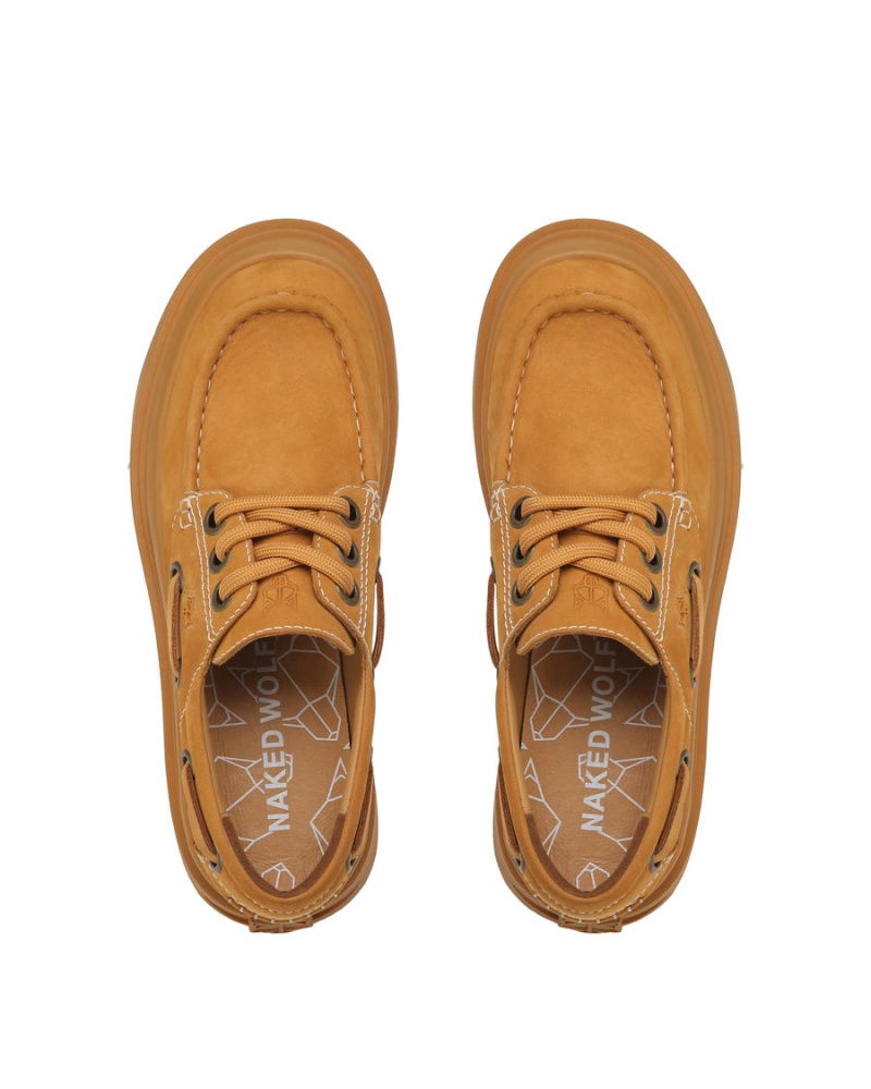 Loafersy Męskie Naked Wolfe Dock Brązowe | JME9148JW