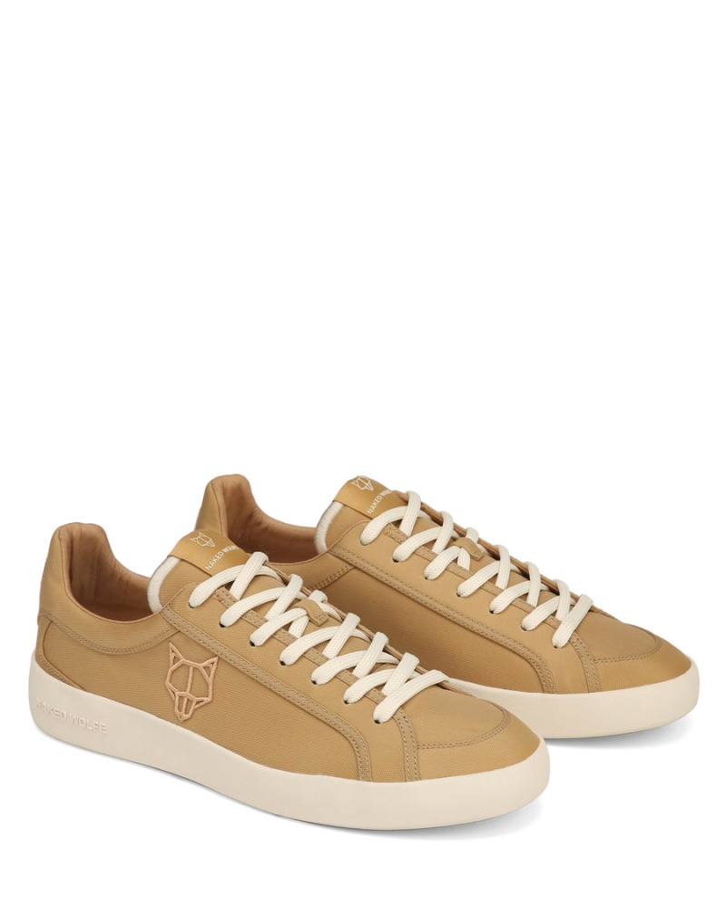 Trampki Męskie Naked Wolfe Portofino Nylon Khaki | QIG6426QW