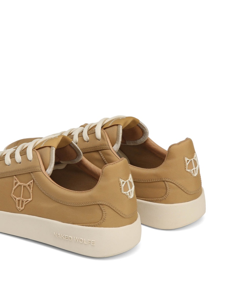 Trampki Męskie Naked Wolfe Portofino Nylon Khaki | QIG6426QW