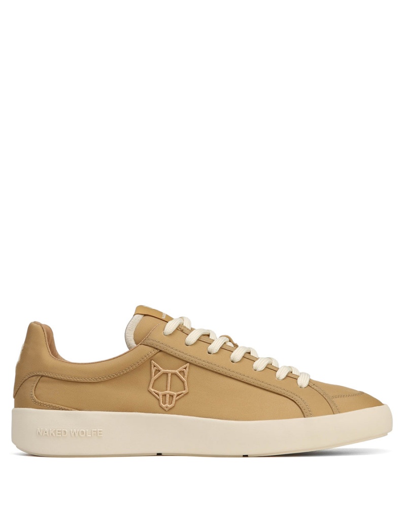 Trampki Męskie Naked Wolfe Portofino Nylon Khaki | QIG6426QW